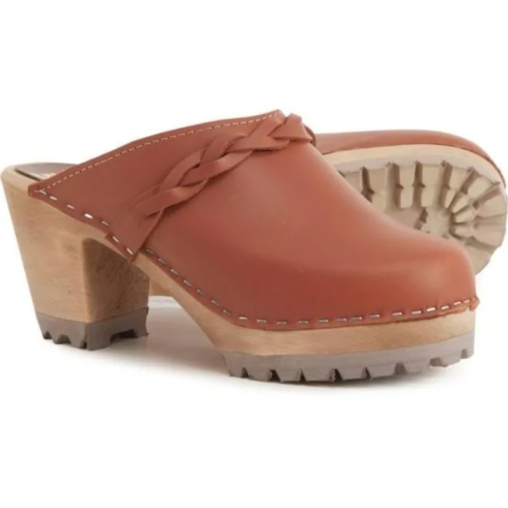 EUC MIA Women's Elsa Mule- Size 36, Brown Leather